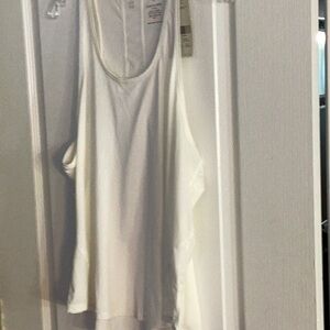 Women's White Sleeveless Top